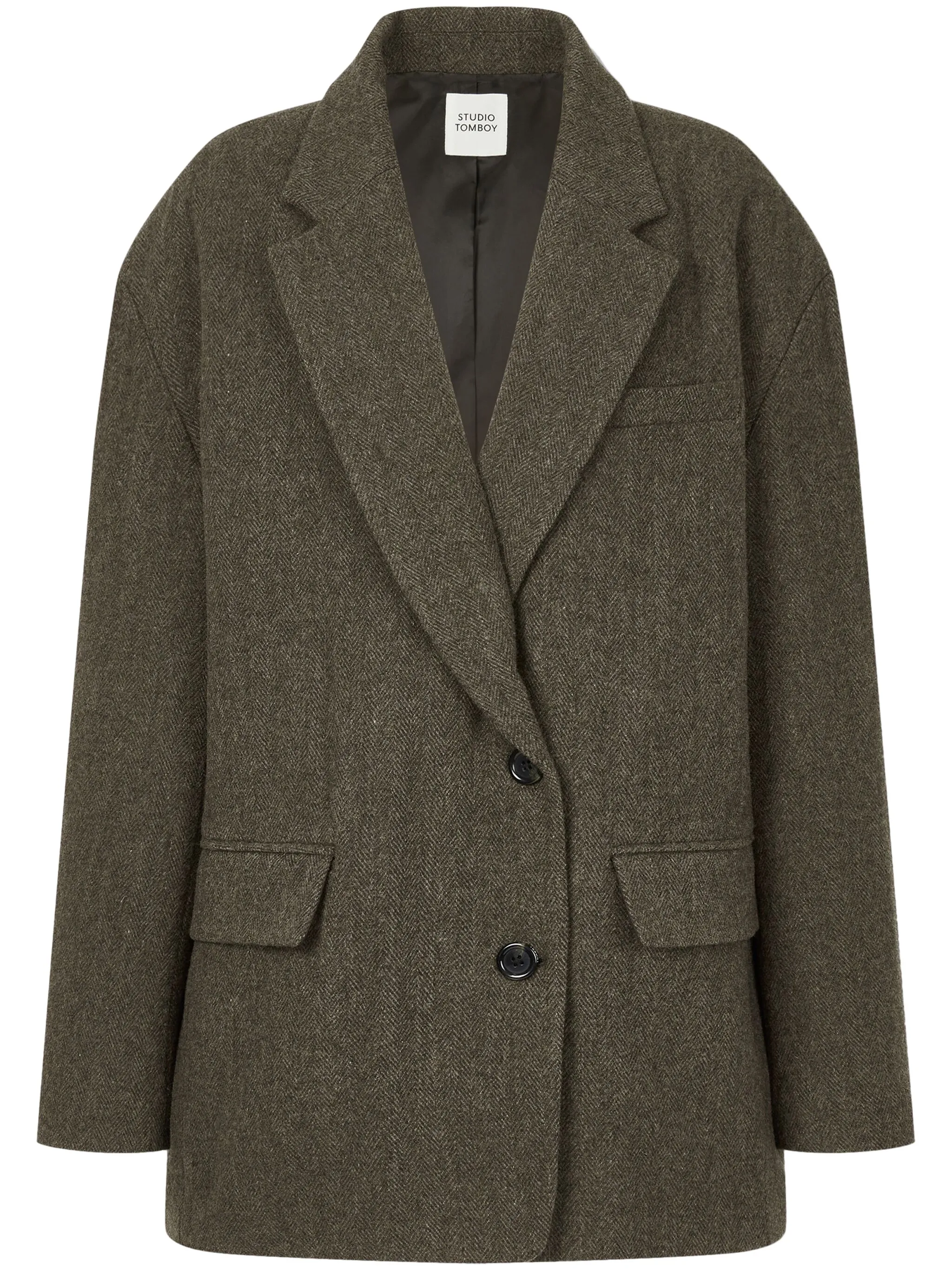 Пиджак с узором в елочку Studio Tomboy, зеленый
Пиджак с узором в елочку Studio Tomboy, зеленый