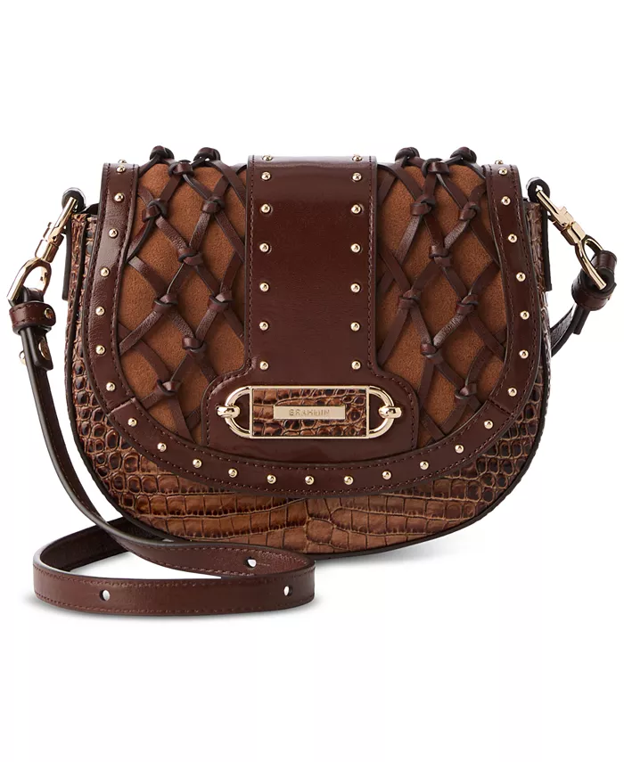 Мини-сумка через плечо из кожи Briar Brahmin, коричневый
Мини-сумка через плечо из кожи Briar Brahmin, коричневый