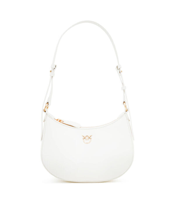 Кожаная сумка-хобо полумесяц мини из телячьего шелка Pinko, белый
Кожаная сумка-хобо полумесяц мини из телячьего шелка Pinko, белый