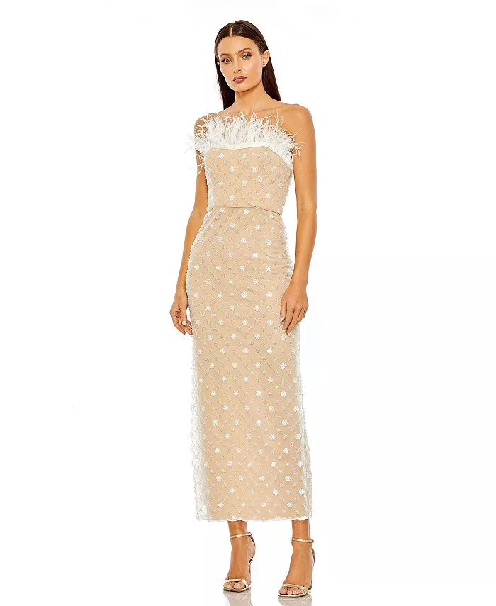 Женское платье из сетки с цветочным принтом, лифом-блузоном и приталенной юбкой Mac Duggal, коричневый/бежевый
Женское платье из сетки с цветочным принтом, лифом-блузоном и приталенной юбкой Mac Duggal, коричневый/бежевый