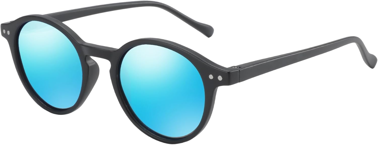 Круглые поляризованные солнцезащитные очки ZENOTTIC, стильные солнцезащитные очки для мужчин и женщин в стиле ретро и классика, широкий выбор моделей, Black/Blue Mirror
Круглые поляризованные солнцезащитные очки ZENOTTIC, стильные солнцезащитные очки для мужчин и женщин в стиле ретро и классика, широкий выбор моделей, Black/Blue Mirror