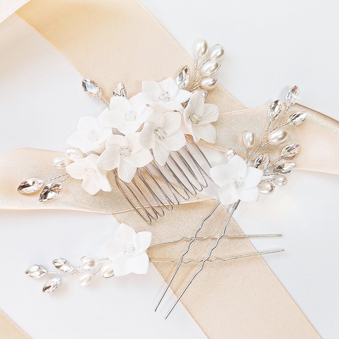 Коконет, набор гребней с булавками, цветами, кубическими цирконами, свадебные серебряные украшения, головной убор Kokonet
Коконет, набор гребней с булавками, цветами, кубическими цирконами, свадебные серебряные украшения, головной убор Kokonet