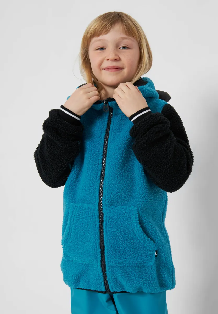 Флисовая куртка WeeDo "Монстр", с капюшоном, мягкий флис Тедди, длинные манжеты, капюшон с рожками, синий
Флисовая куртка WeeDo "Монстр", с капюшоном, мягкий флис Тедди, длинные манжеты, капюшон с рожками, синий