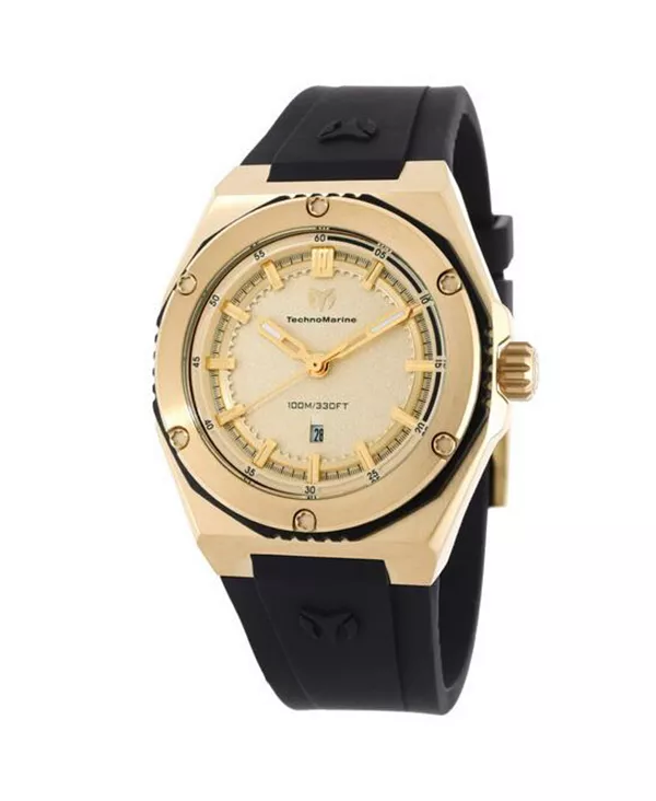 Женские часы tm-416055 с коралловым кварцем и золотым циферблатом Technomarine, black
Женские часы tm-416055 с коралловым кварцем и золотым циферблатом Technomarine, black