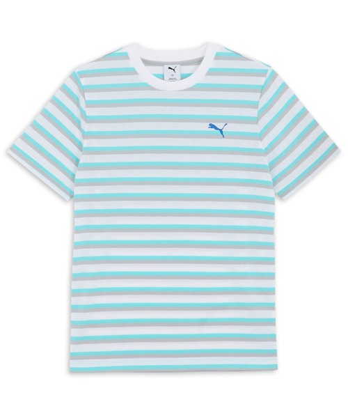 Мужская летняя полосатая футболка с коротким рукавом, трикотаж PUMA, белый
Мужская летняя полосатая футболка с коротким рукавом, трикотаж PUMA, белый