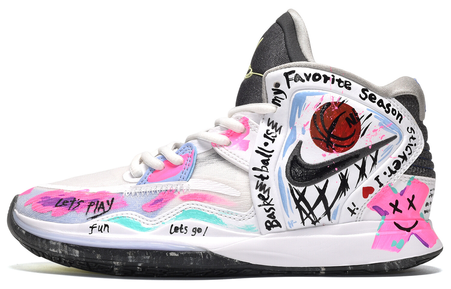 Мужские баскетбольные кроссовки Nike Kyrie 8 Infinity, Core Black / Cloud White / Team Shock Pink 2
Мужские баскетбольные кроссовки Nike Kyrie 8 Infinity, Core Black / Cloud White / Team Shock Pink 2