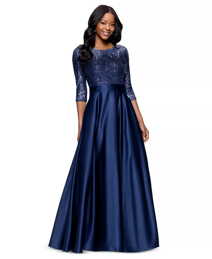 Маленькое платье из сатина с декоративными элементами Betsy & Adam, синий
Маленькое платье из сатина с декоративными элементами Betsy & Adam, синий