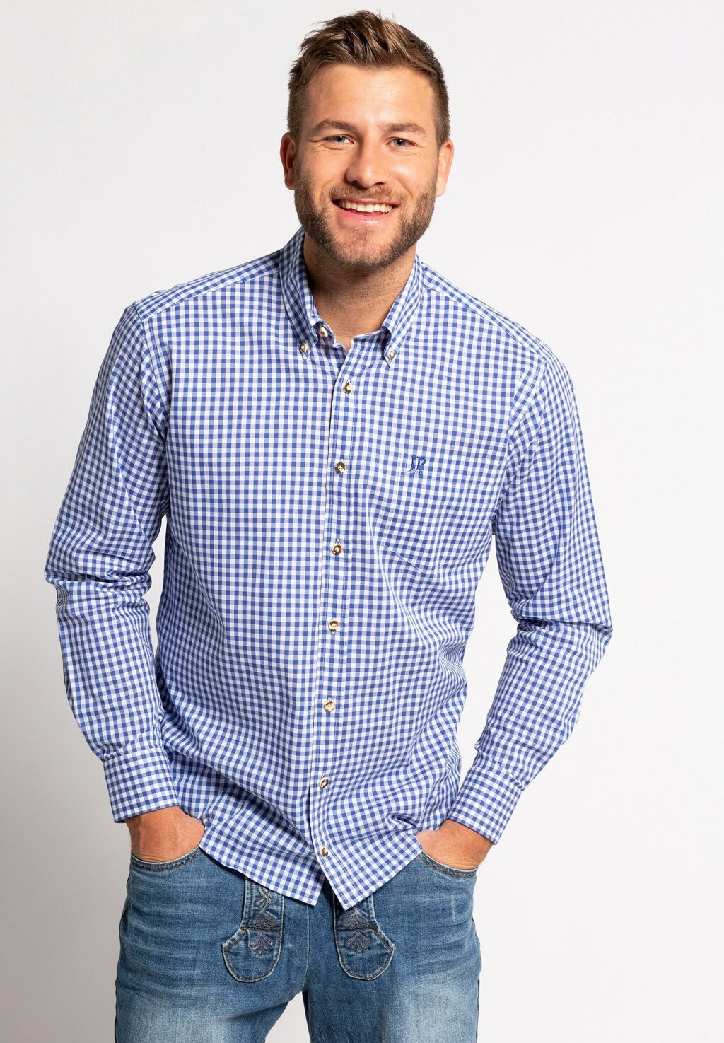 Рубашка JP1880, Хеллес Кобальт
Рубашка JP1880, Хеллес Кобальт