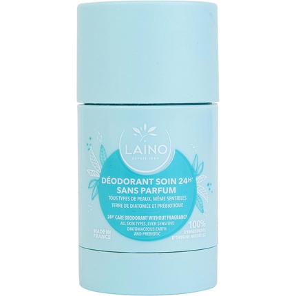 Дезодорант 24-часовой уход без отдушек 60 г Laino
Дезодорант 24-часовой уход без отдушек 60 г Laino