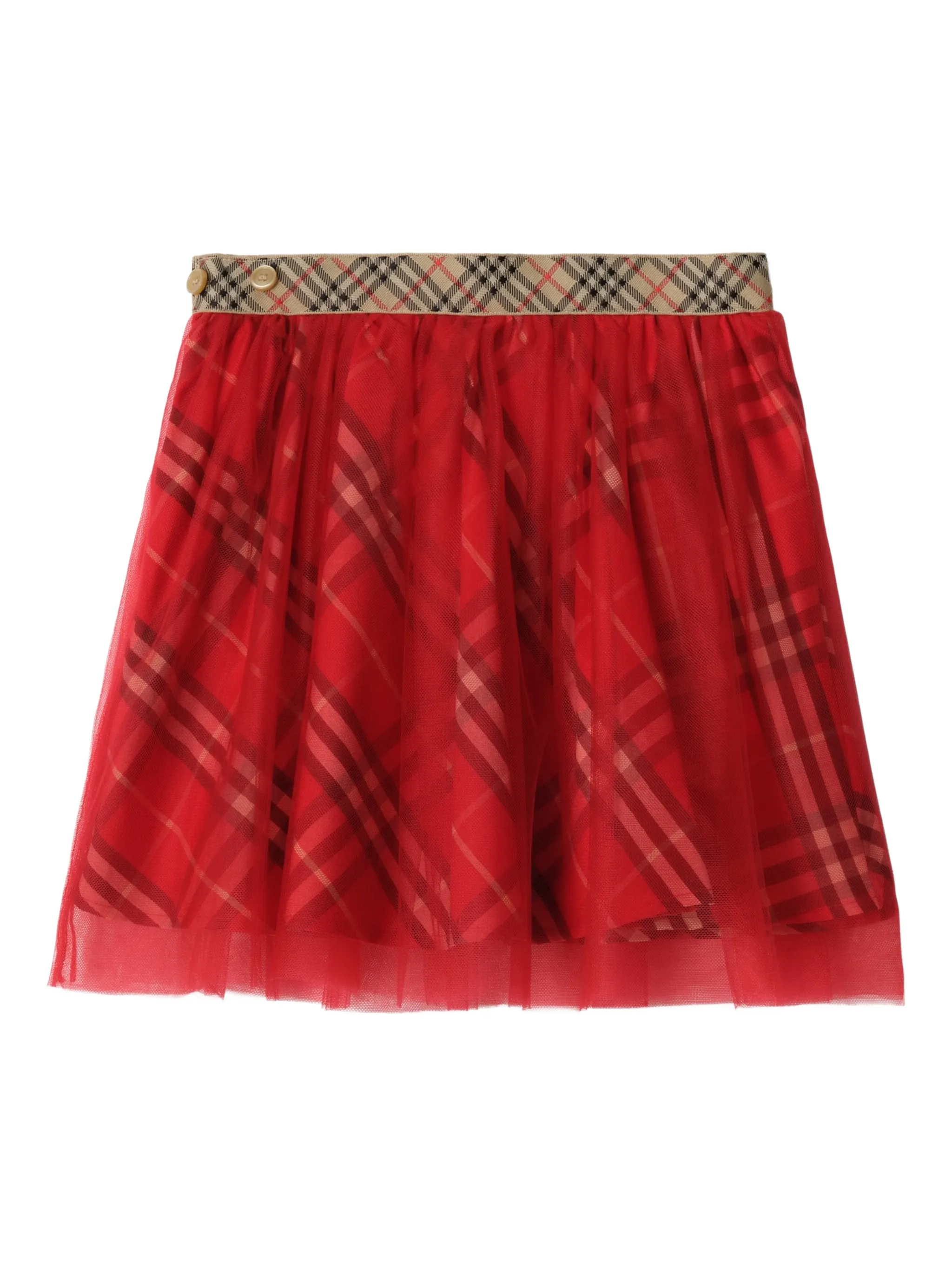 Мини-юбка из клетчатого тюля Burberry Kids, красный
Мини-юбка из клетчатого тюля Burberry Kids, красный