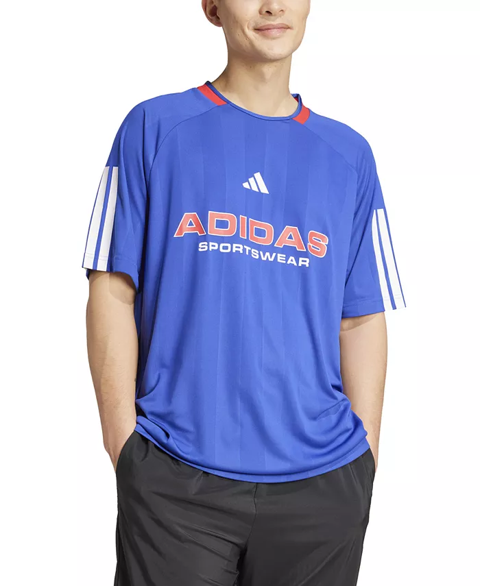 Мужская футболка с логотипом Nation Stripe adidas, синий
Мужская футболка с логотипом Nation Stripe adidas, синий