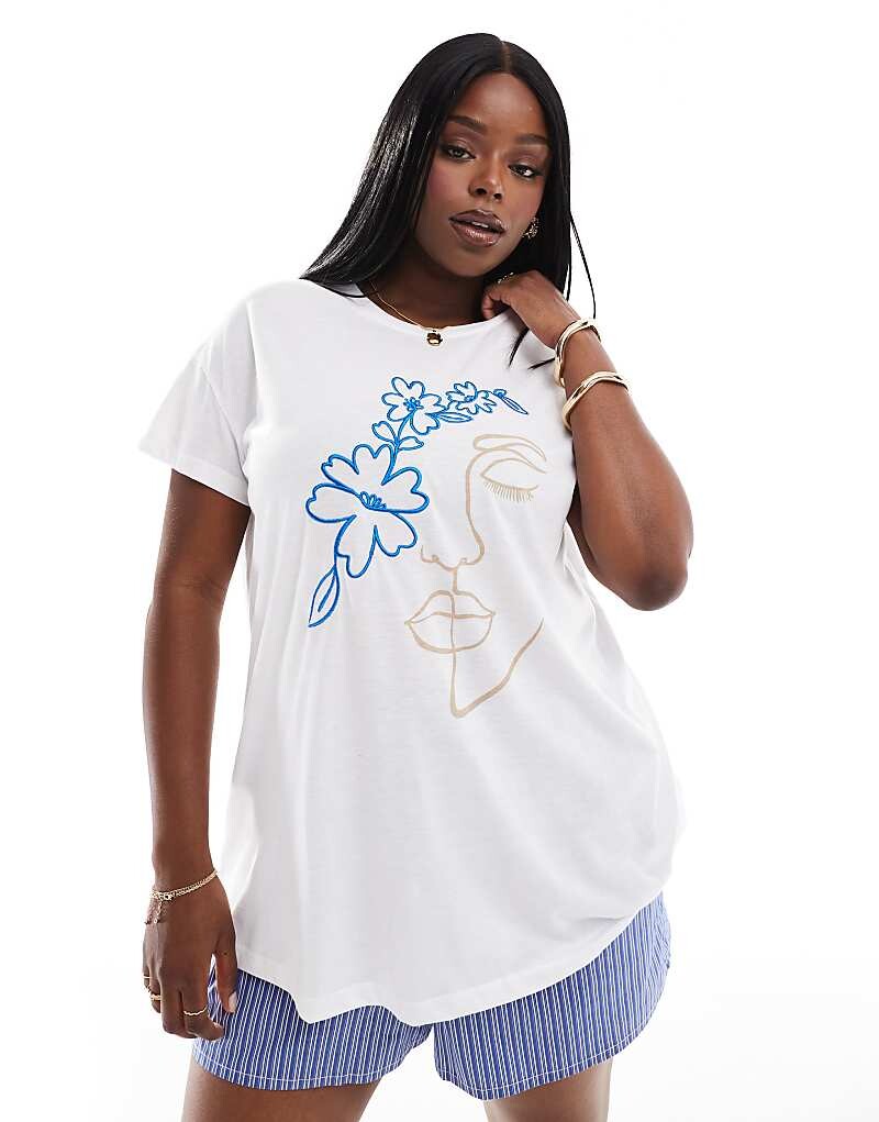 Белая футболка с принтом Yours face
Белая футболка с принтом Yours face