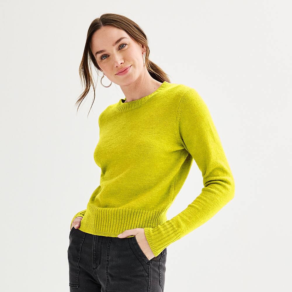 Женский свитер Sonoma Goods For Life с круглым вырезом, цвет Transcend Green
Женский свитер Sonoma Goods For Life с круглым вырезом, цвет Transcend Green