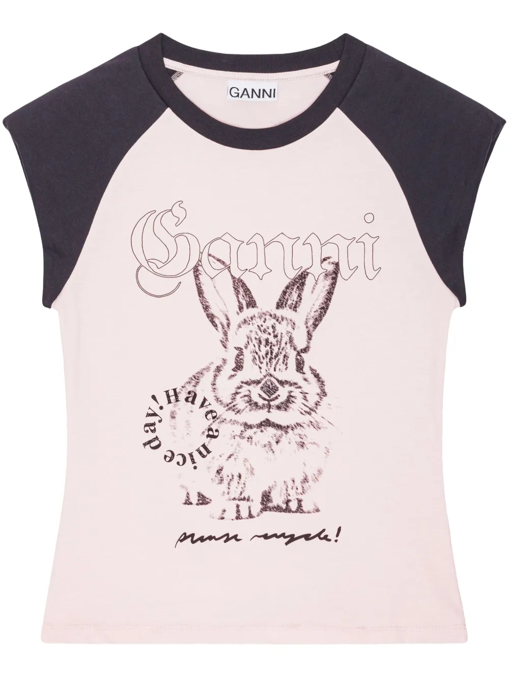 Футболка с принтом GANNI, розовый
Футболка с принтом GANNI, розовый