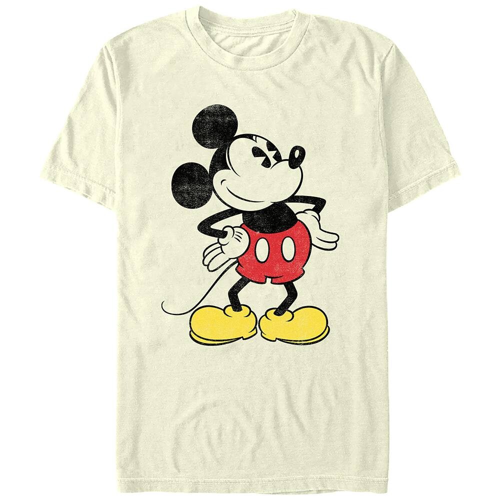Мужская футболка Disney's Mickey Mouse «Руки на бедре» Licensed Character, цвет Natural 
Мужская футболка Disney's Mickey Mouse «Руки на бедре» Licensed Character, цвет Natural