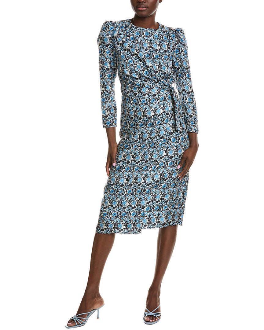 Сандра Платье-кимоно из шелка с рукавами-фонариками Sandro, синий
Сандра Платье-кимоно из шелка с рукавами-фонариками Sandro, синий