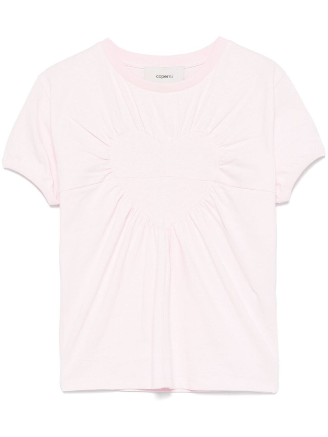 Coperni футболка со сборками, розовый
Coperni футболка со сборками, розовый
