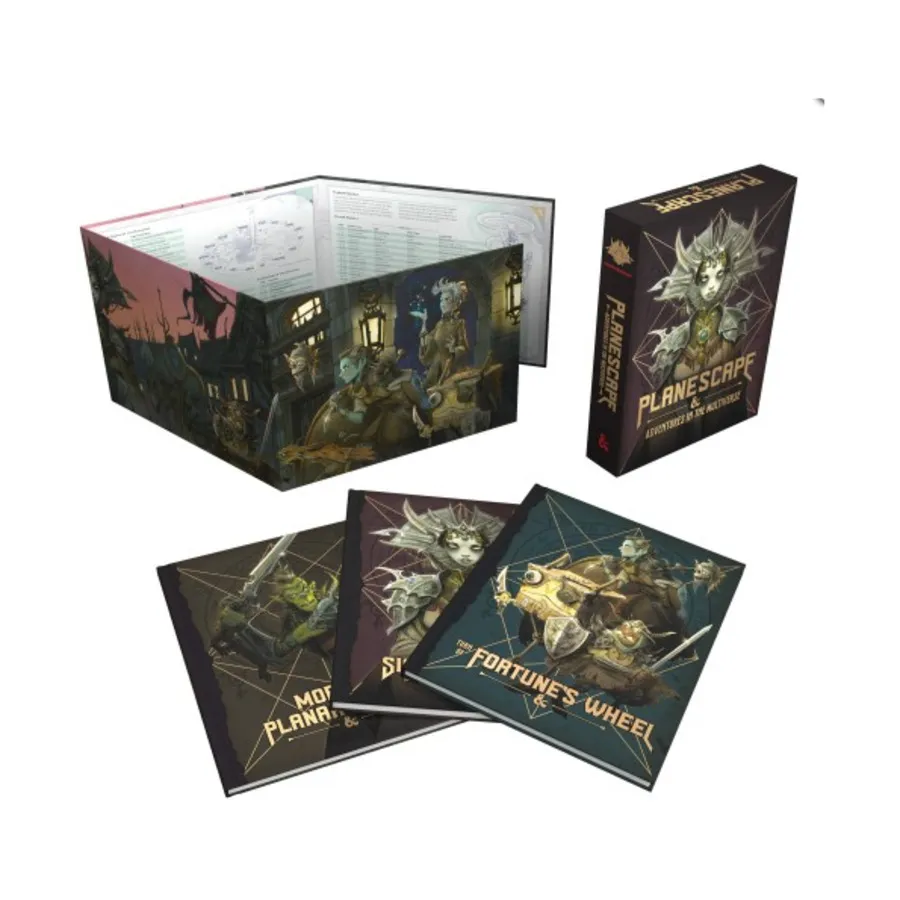 Бокс-сет Planescape - Adventures in the Multiverse (Alternate Covers), Dungeons & Dragons (5th Edition, 2014 Edition) - Core & Assorted
Бокс-сет Planescape - Adventures in the Multiverse (Alternate Covers), Dungeons & Dragons (5th Edition, 2014 Edition) - Core & Assorted