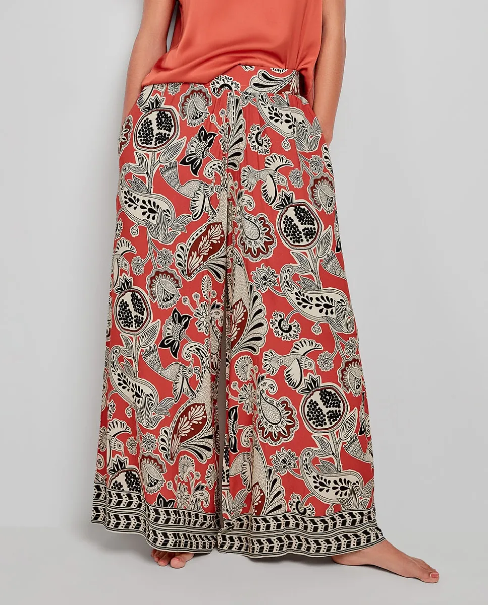 Длинные, широкие брюки из набивной ткани Gisela, мультиколор
Длинные, широкие брюки из набивной ткани Gisela, мультиколор