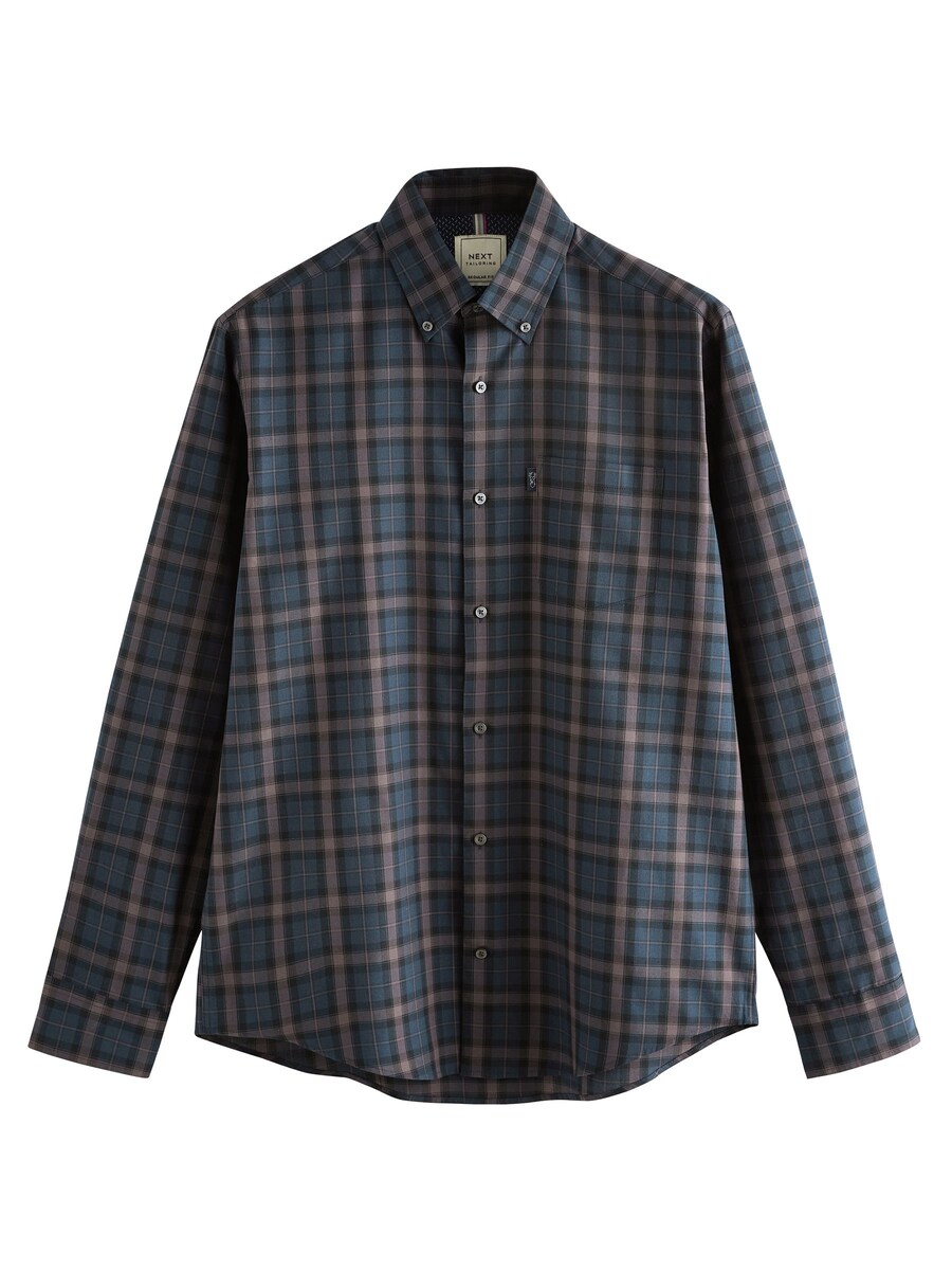 Рубашка обычного кроя на пуговицах Next, темно-синий
Рубашка обычного кроя на пуговицах Next, темно-синий