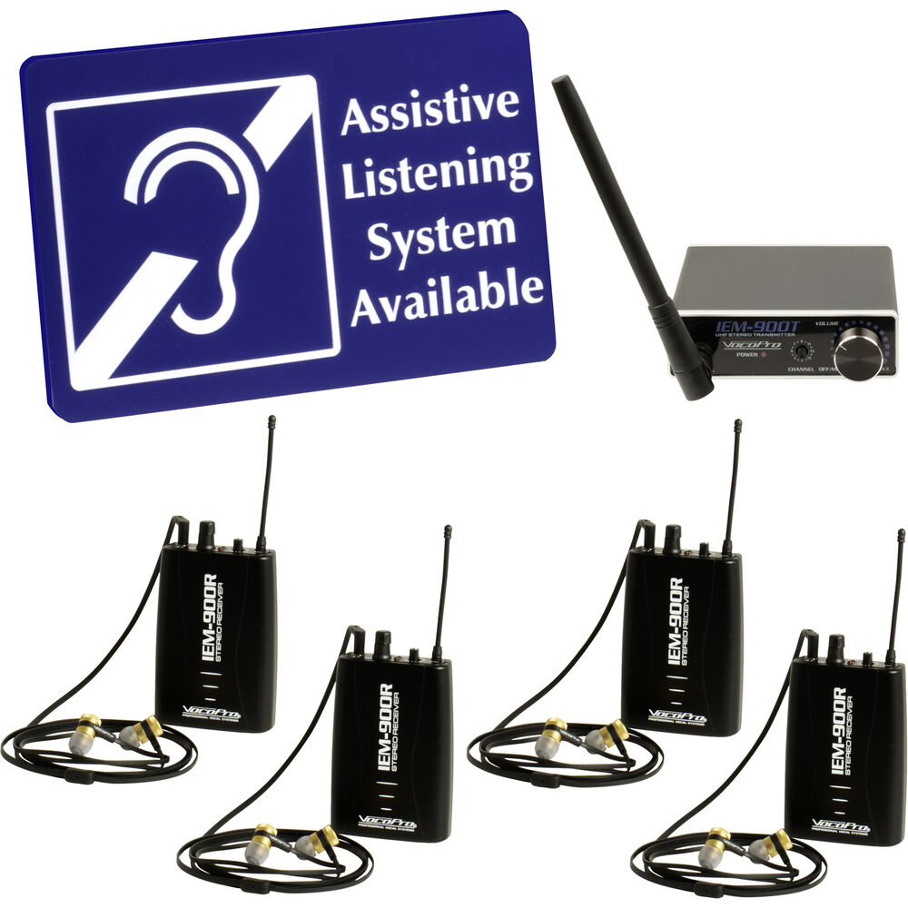 VocoPro IEM-900-ST4 Wireless Assistive Listening IEM-900-ST4
VocoPro IEM-900-ST4 Wireless Assistive Listening IEM-900-ST4