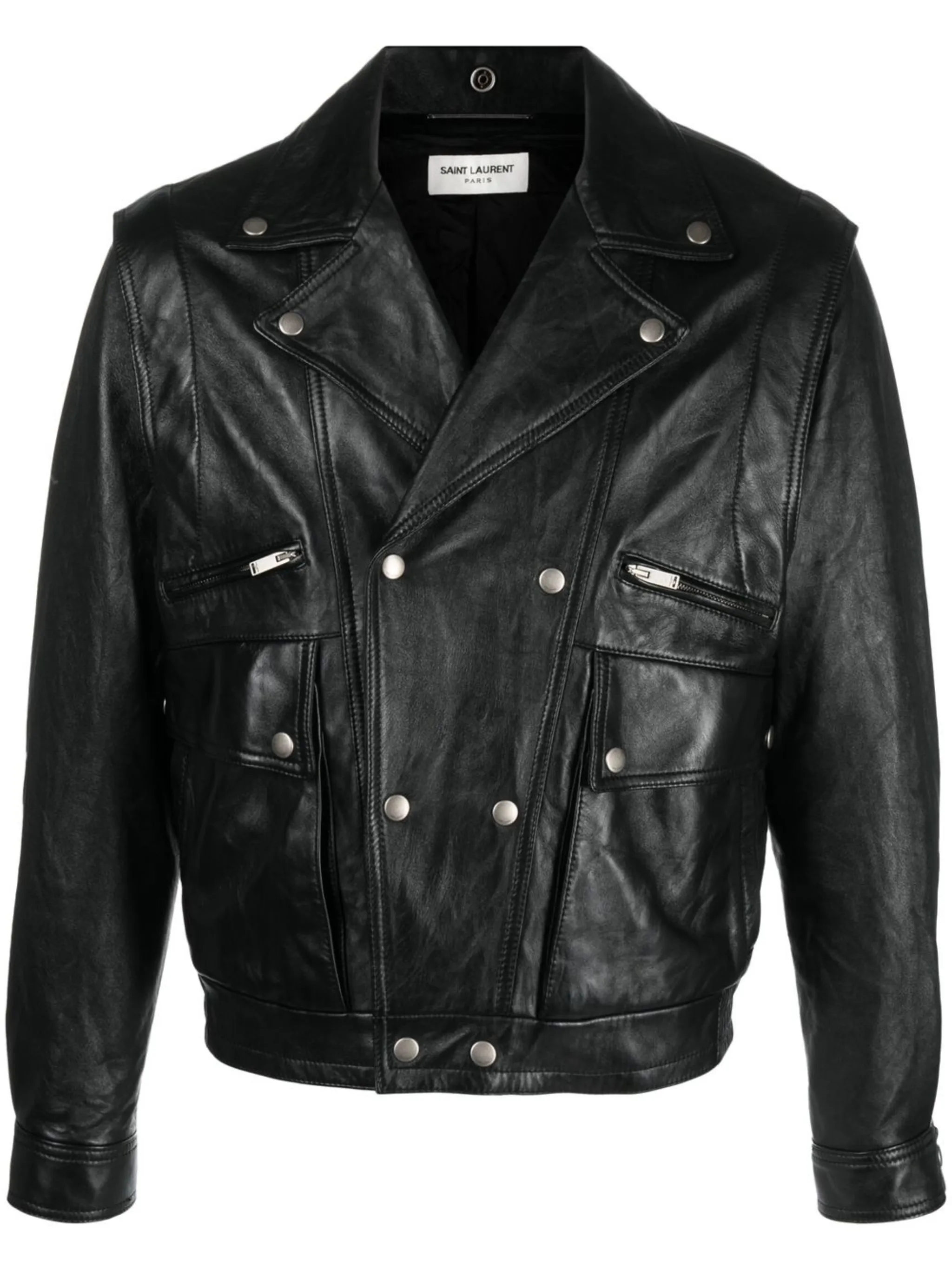 Куртка с жатым эффектом Saint Laurent, черный
Куртка с жатым эффектом Saint Laurent, черный