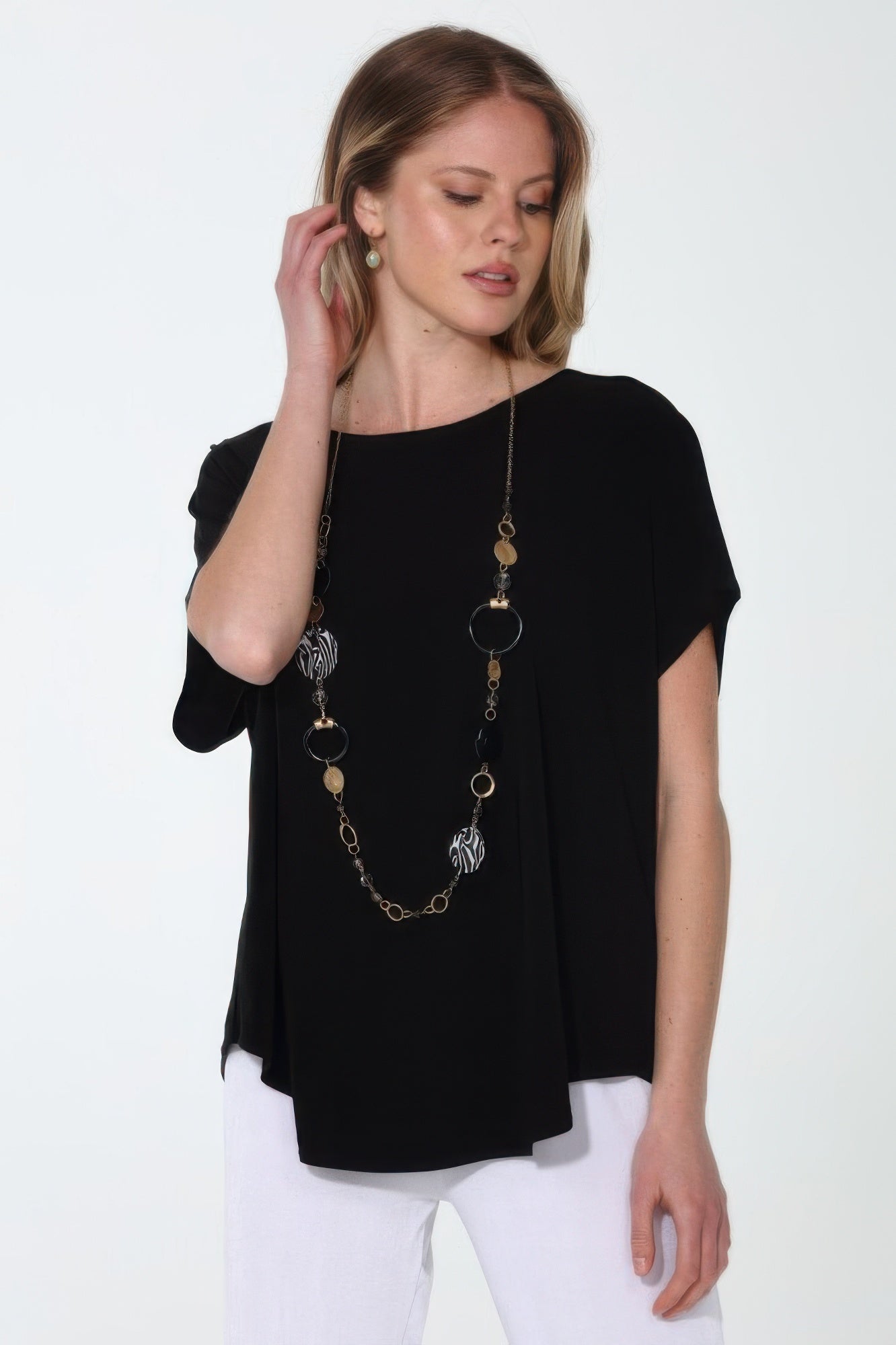 Топ с рукавами «летучая мышь» TRUEDAMES, черный
Топ с рукавами «летучая мышь» TRUEDAMES, черный