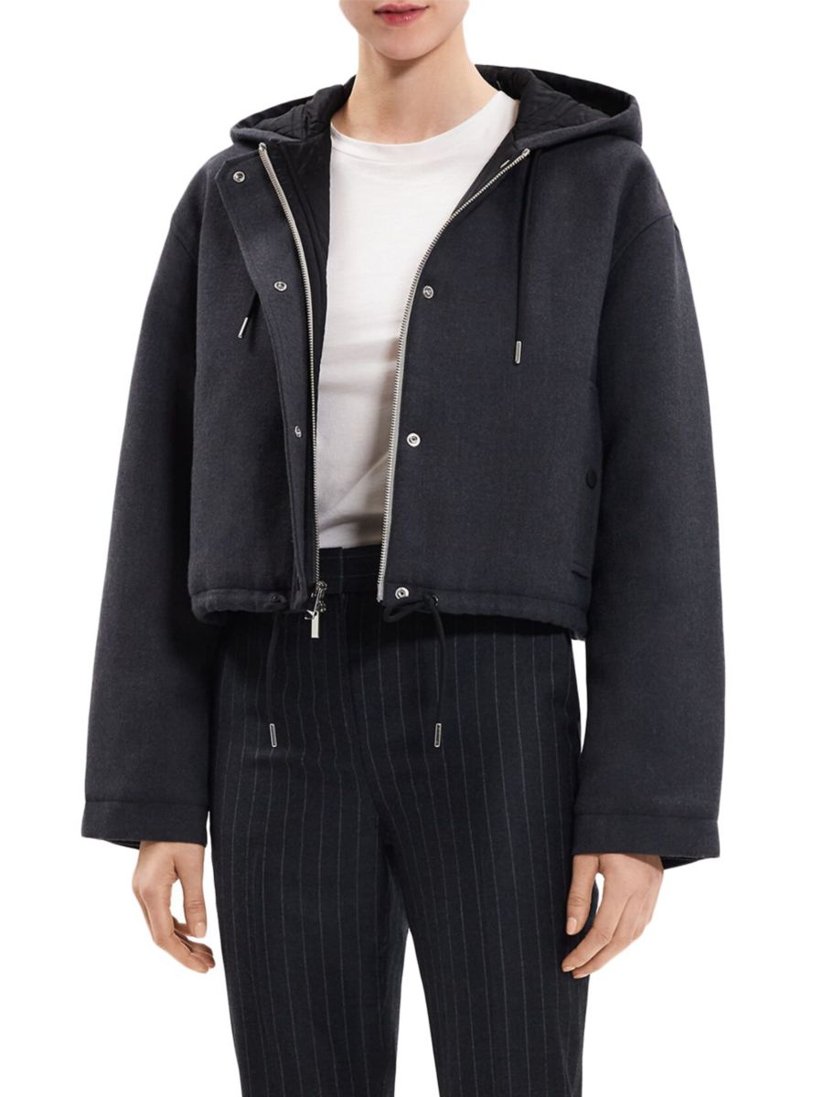 Укороченная шерстяная куртка с капюшоном Theory, цвет Pestle Melange, Черный, Укороченная шерстяная куртка с капюшоном Theory, цвет Pestle Melange
Укороченная шерстяная куртка с капюшоном Theory, цвет Pestle Melange, Черный, Укороченная шерстяная куртка с капюшоном Theory, цвет Pestle Melange