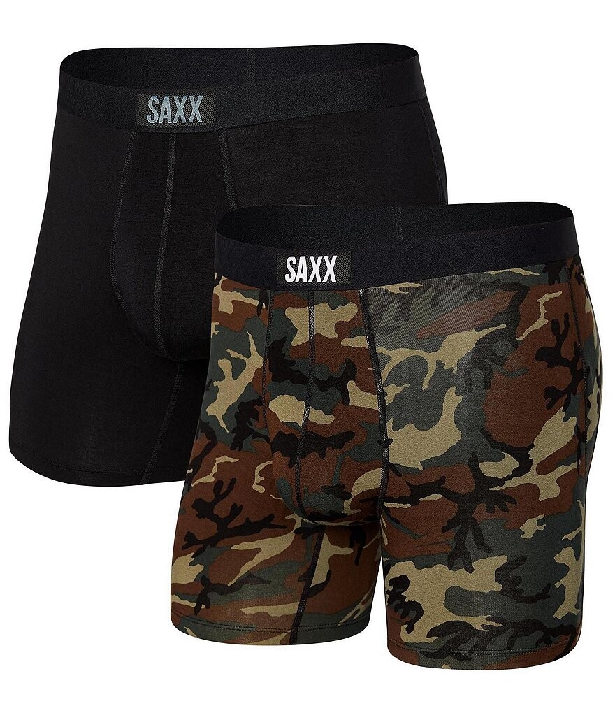 Трусы-боксеры SAXX Vibe Super Soft Camo/Black, 5 внутренних швов, комплект из 2 шт., коричневый
Трусы-боксеры SAXX Vibe Super Soft Camo/Black, 5 внутренних швов, комплект из 2 шт., коричневый