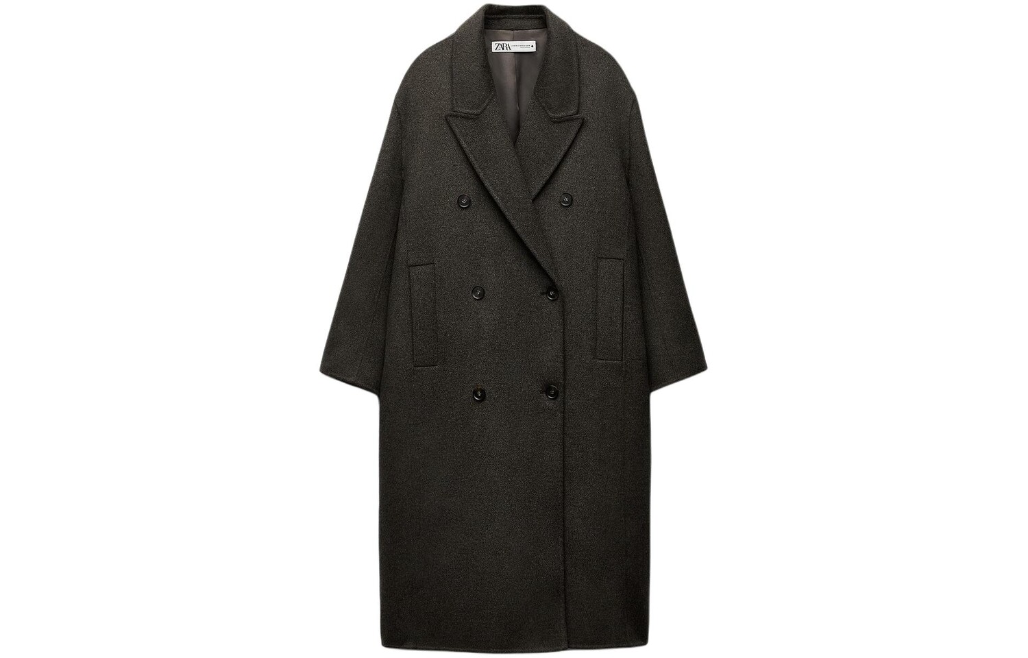 Пальто женское коричневое Zara 
Пальто женское коричневое Zara