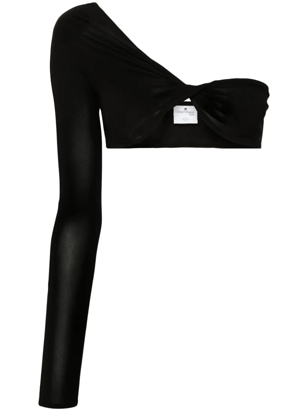 Топ на одно плечо с драпировкой Courrèges, черный
Топ на одно плечо с драпировкой Courrèges, черный