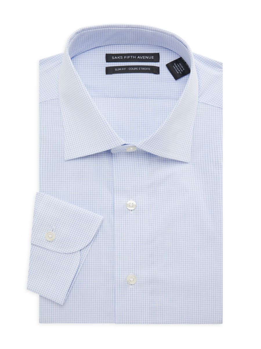 Приталенная клетчатая рубашка Saks Fifth Avenue, светло-синий
Приталенная клетчатая рубашка Saks Fifth Avenue, светло-синий