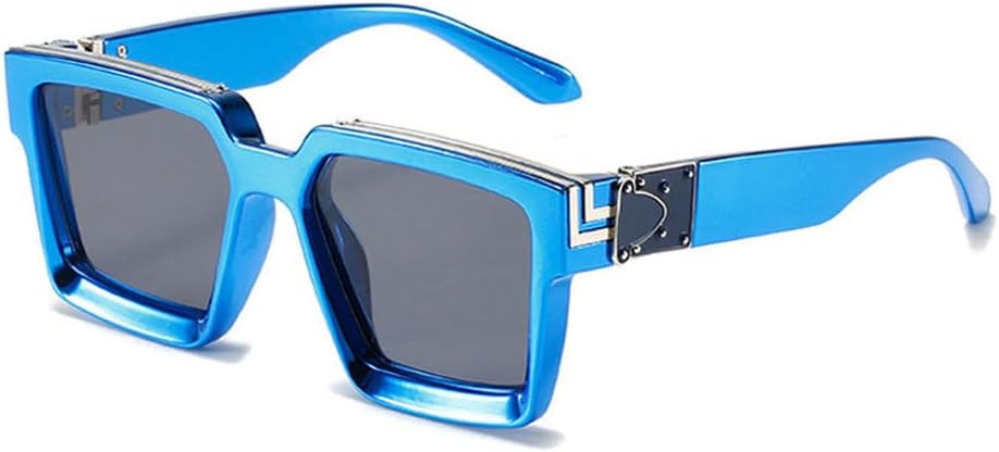 Ретро квадратные роскошные женские солнцезащитные очки, модные цветные очки с защитой от УФ-излучения UV400, мужские серебристые зеркальные солнцезащитные очки HYYZZC, Blue Gray
Ретро квадратные роскошные женские солнцезащитные очки, модные цветные очки с защитой от УФ-излучения UV400, мужские серебристые зеркальные солнцезащитные очки HYYZZC, Blue Gray