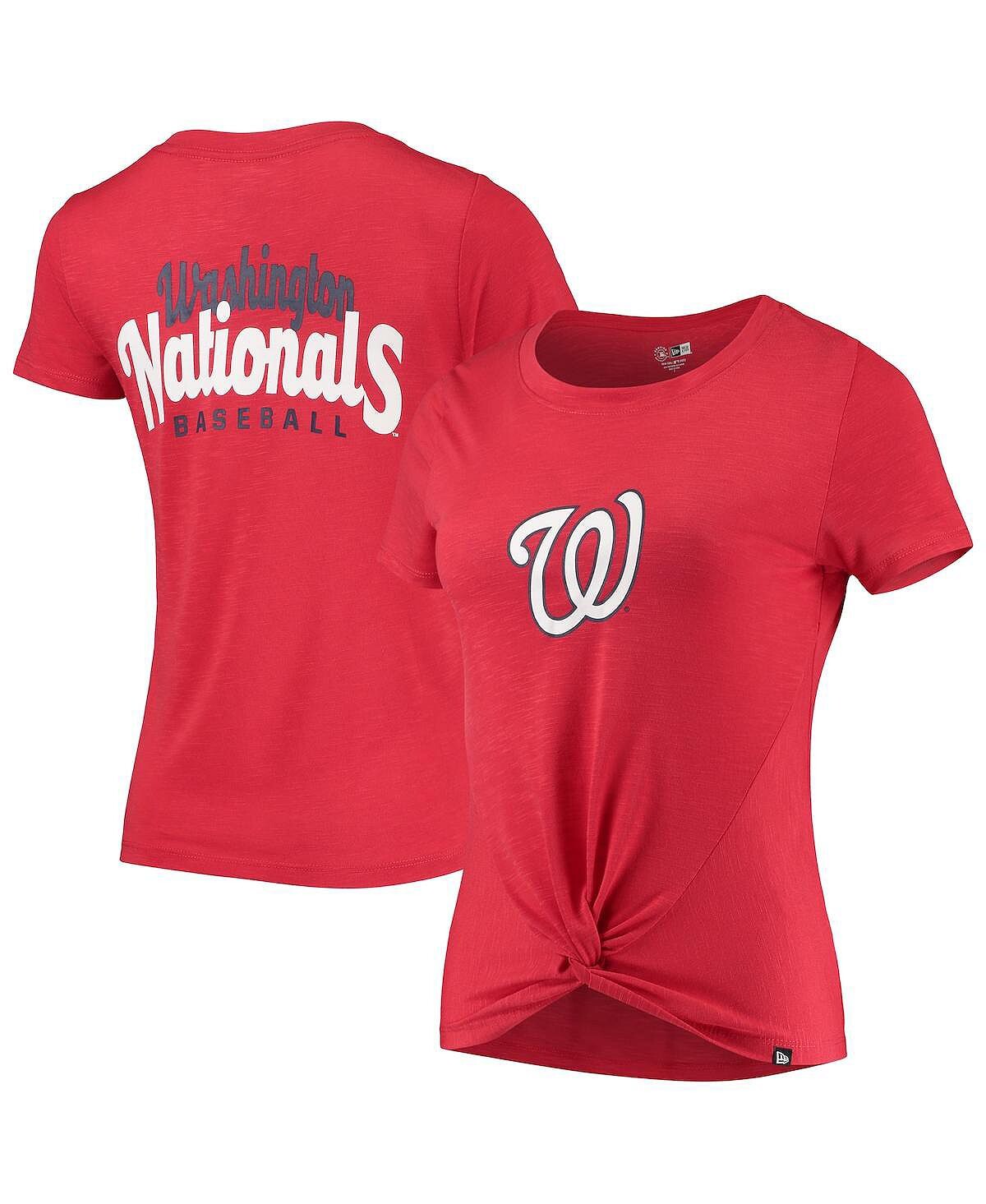 Женская красная футболка Washington Nationals 2-Hit Front Twist Burnout New Era, красный
Женская красная футболка Washington Nationals 2-Hit Front Twist Burnout New Era, красный