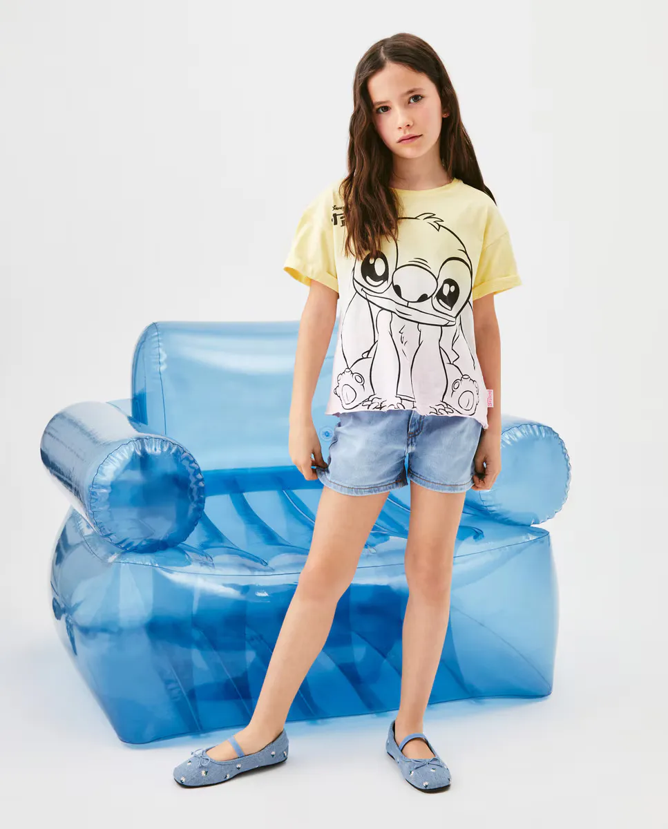 Футболка для девочки «Лило и Стич» с принтом в технике dip dye Kids El Corte Inglés, мультиколор
Футболка для девочки «Лило и Стич» с принтом в технике dip dye Kids El Corte Inglés, мультиколор