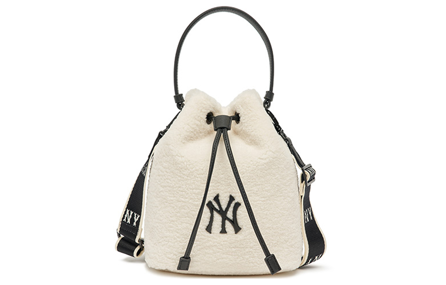 MLB Полиэстеровая ведро сумка через плечо унисекс маленькая черная белая 
MLB Полиэстеровая ведро сумка через плечо унисекс маленькая черная белая