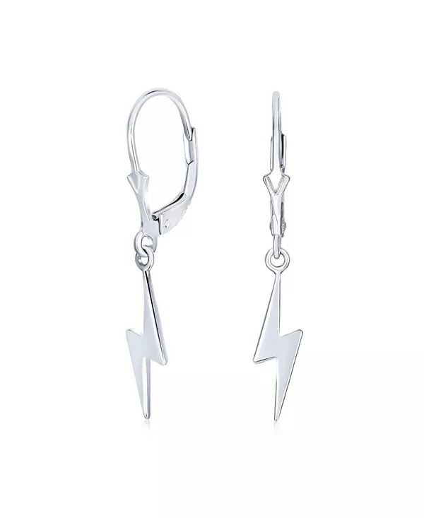 Изящные минималистичные геометрические серьги-подвески в виде молний из стерлингового серебра Bling Jewelry, grey
Изящные минималистичные геометрические серьги-подвески в виде молний из стерлингового серебра Bling Jewelry, grey