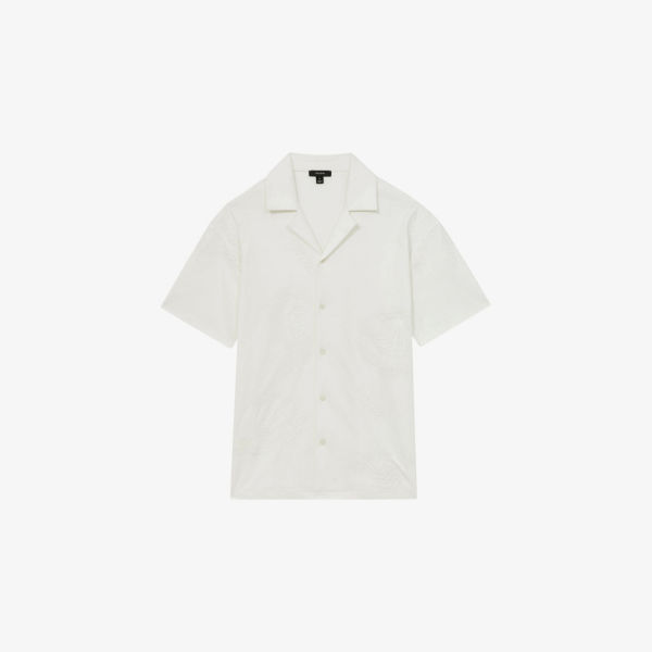 Рубашка Stockwell Reiss из хлопкового джерси с вышивкой в стиле пейсли, белый
Рубашка Stockwell Reiss из хлопкового джерси с вышивкой в стиле пейсли, белый