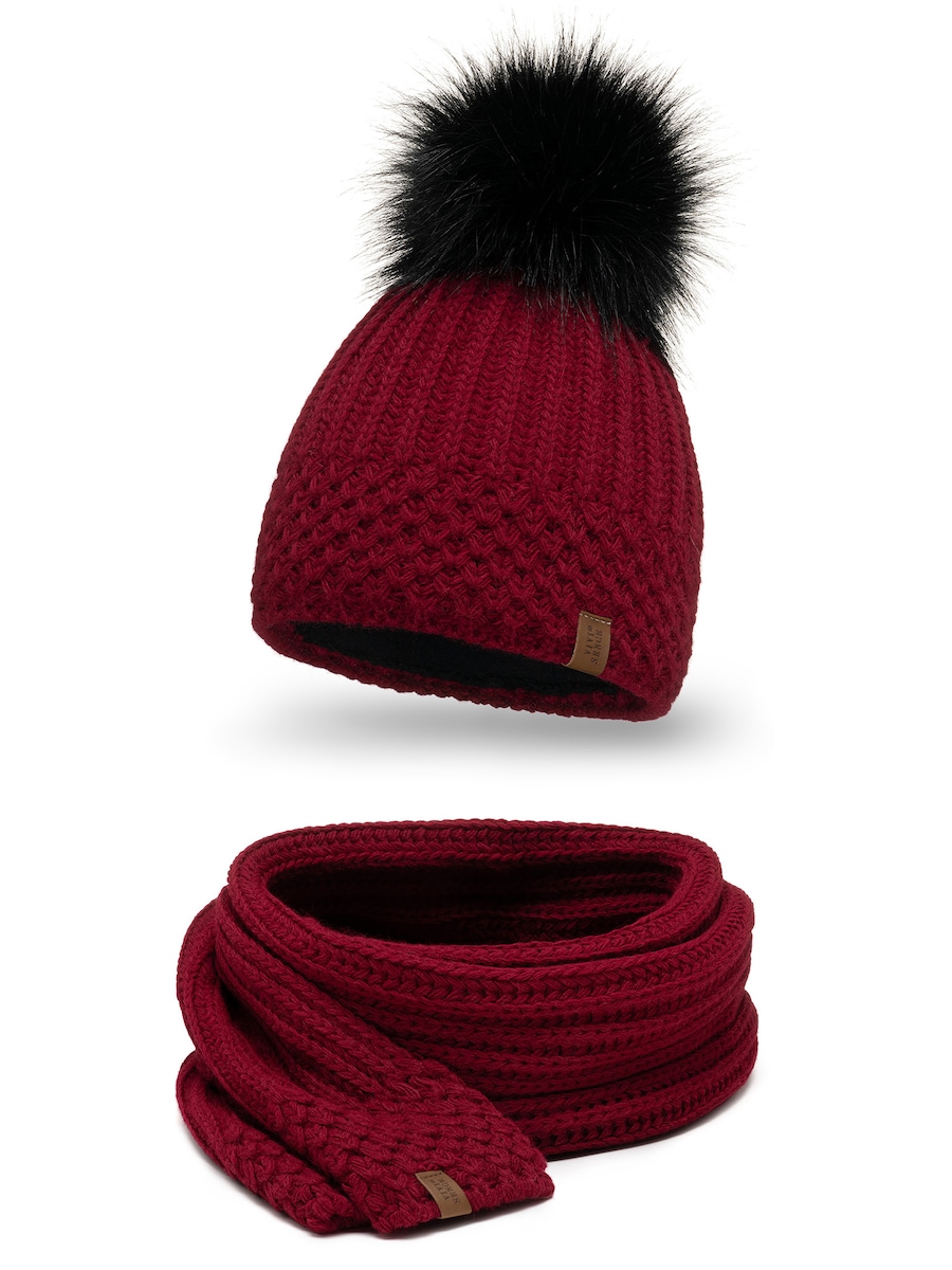 Шапка Vivisence 7016 Set, бургундия
Шапка Vivisence 7016 Set, бургундия