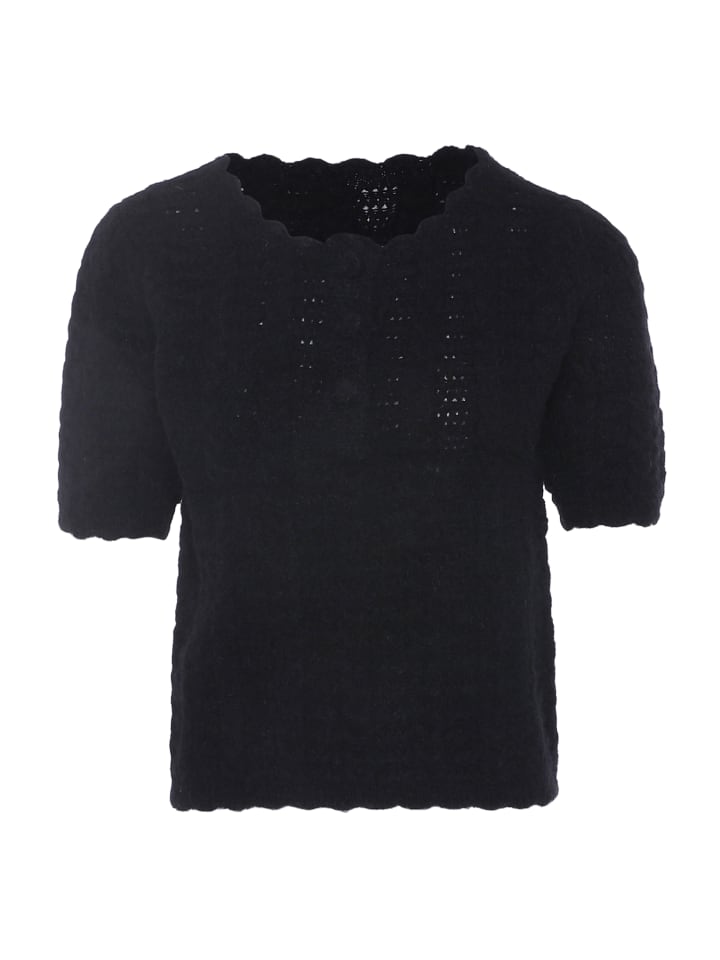 Faina Женский свитер с короткими рукавами, черный
Faina Женский свитер с короткими рукавами, черный