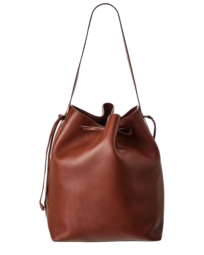 The Row Belvedere Кожаная сумка-ведро, коричневый
The Row Belvedere Кожаная сумка-ведро, коричневый