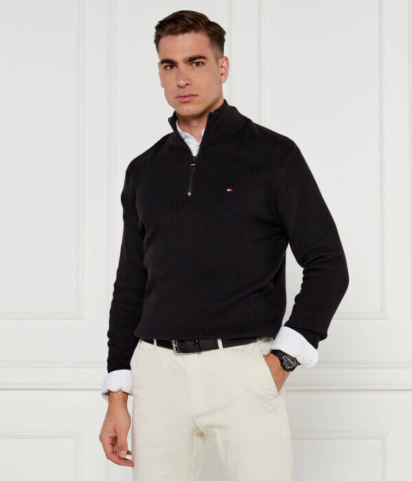 Свитер мужской Tommy Hilfiger с воротником на молнии, черный
Свитер мужской Tommy Hilfiger с воротником на молнии, черный