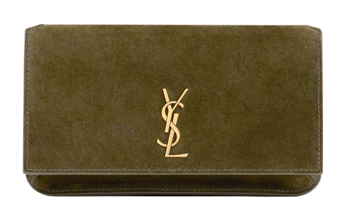 SAINT LAURENT Клатч из телячьей кожи обычный женский Lead Green
SAINT LAURENT Клатч из телячьей кожи обычный женский Lead Green