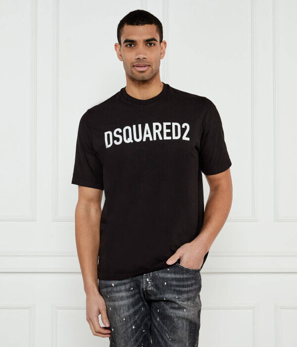 Футболка Loose Fit Dsquared2, черный / кремовый
Футболка Loose Fit Dsquared2, черный / кремовый