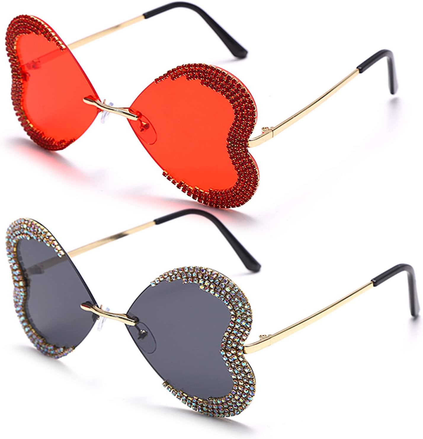 willochra Милая девочка. Сверкающие конфетные цвета. Оправа в форме сердца. Солнцезащитные очки с кристаллами. Защита от УФ-излучения. Солнцезащитные очки для вечеринки со стразами, 2pcs-black&red
willochra Милая девочка. Сверкающие конфетные цвета. Оправа в форме сердца. Солнцезащитные очки с кристаллами. Защита от УФ-излучения. Солнцезащитные очки для вечеринки со стразами, 2pcs-black&red