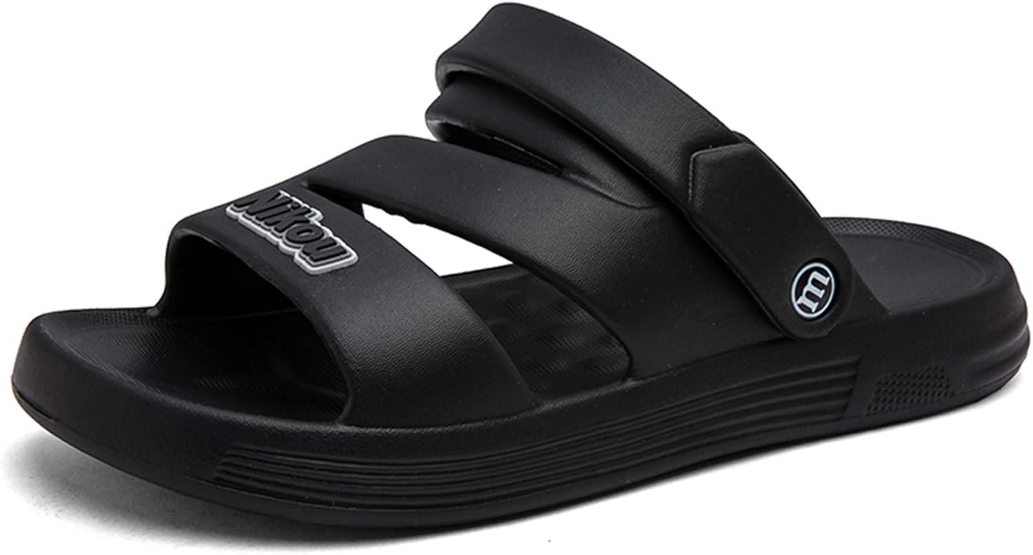 Летние мужские шлепанцы с противоскользящей подошвой для уличного комфорта, однотонные повседневные ленивые сандалии Generic, черный
Летние мужские шлепанцы с противоскользящей подошвой для уличного комфорта, однотонные повседневные ленивые сандалии Generic, черный