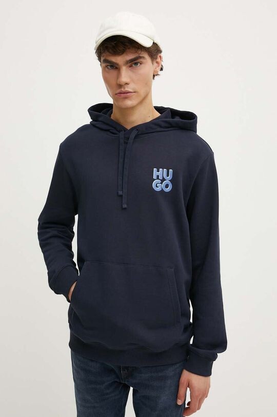 Хлопковая толстовка Hugo, темно-синий
Хлопковая толстовка Hugo, темно-синий