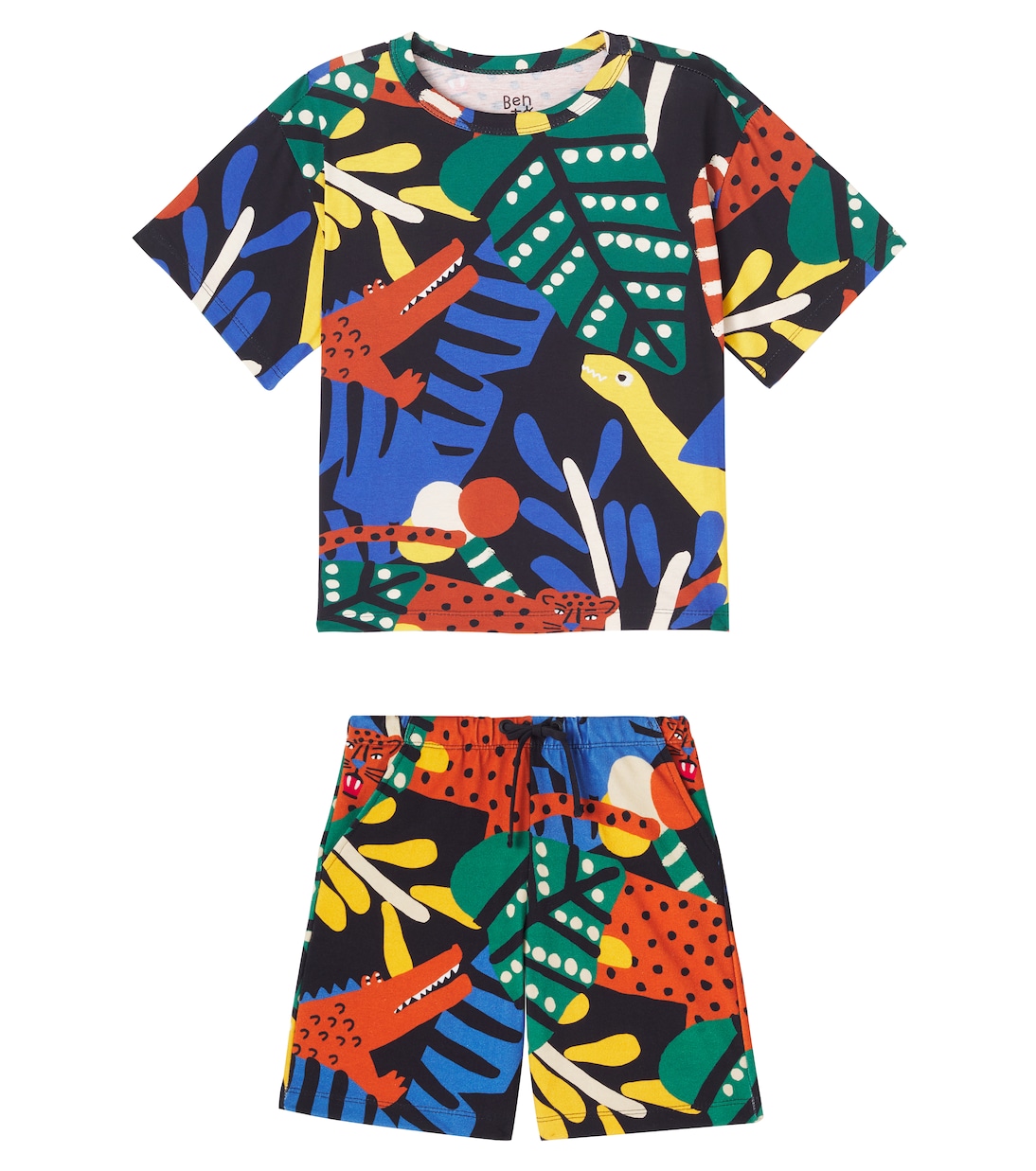 Комплект из хлопковой футболки и шорт с принтом Fábula, Est Amazonbichos Fundo Preto
Комплект из хлопковой футболки и шорт с принтом Fábula, Est Amazonbichos Fundo Preto