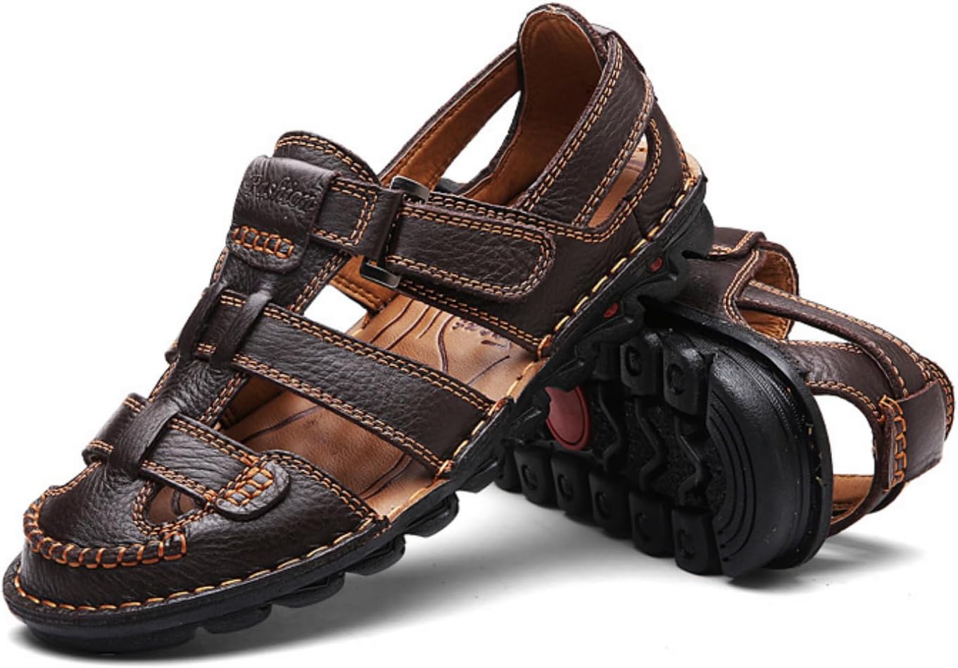 Мужские кожаные сандалии для вождения, закрытый носок, ручная работа, походные сандалии для мужчин, дышащие мужские кожаные сандалии, ПУ Ojpo, коричневый
Мужские кожаные сандалии для вождения, закрытый носок, ручная работа, походные сандалии для мужчин, дышащие мужские кожаные сандалии, ПУ Ojpo, коричневый