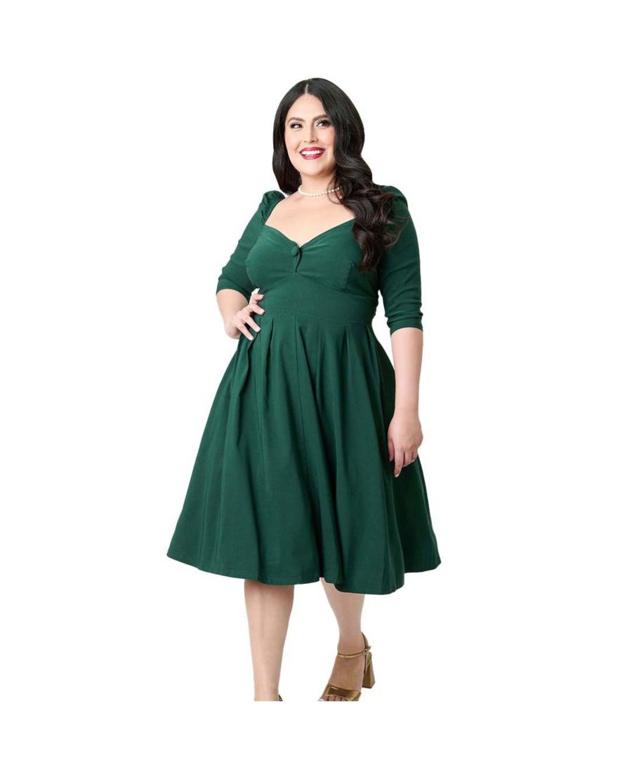 Платье-трапеция Lamar большого размера с тканым верхом в форме сердца Unique Vintage, Forest green
Платье-трапеция Lamar большого размера с тканым верхом в форме сердца Unique Vintage, Forest green